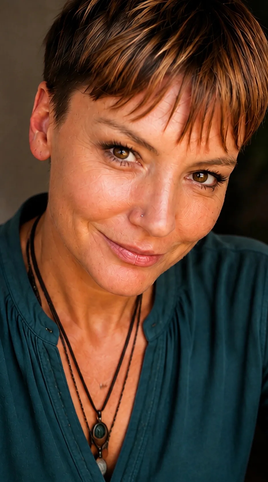 Bettina Köck bei der Arbeit